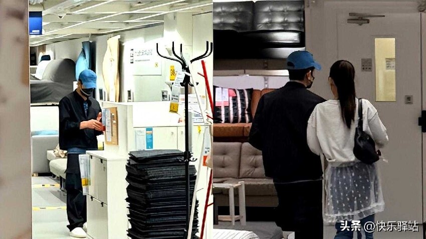 郭富城和老婆方媛看傢具，夫妻打扮素雅，牽手同行相當甜蜜
