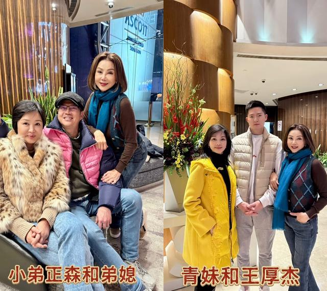 68歲謝玲玲曝光上海家人合照！弟弟一家俊男美女，外甥女美若女星