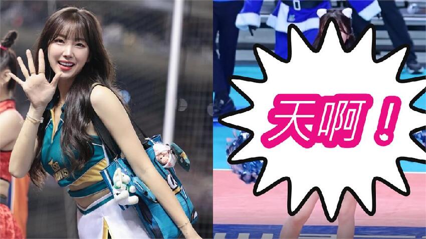 安芝儇「水藍聖誕裝」應援太香！由下至上「心機MOVE」暗黑領域險走光