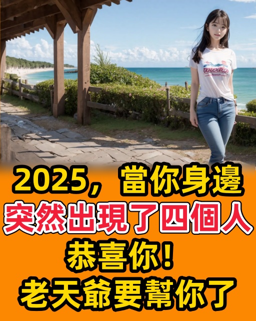 2025，當你身邊突然出現了四個人，恭喜你，老天爺要幫你了