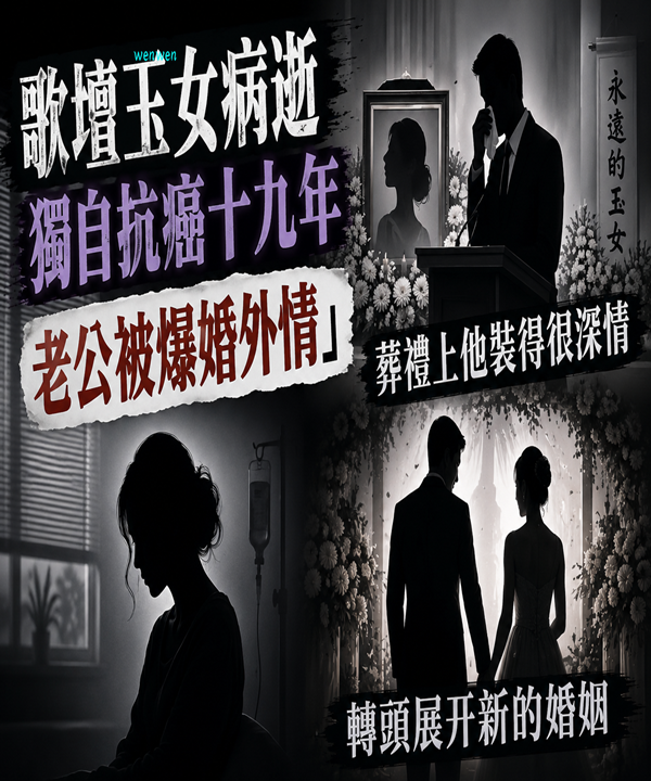 歌壇玉女病逝！獨自抗癌十九年 「老公被爆婚外情」 葬禮上他裝得很深情「轉頭展開新的婚姻」