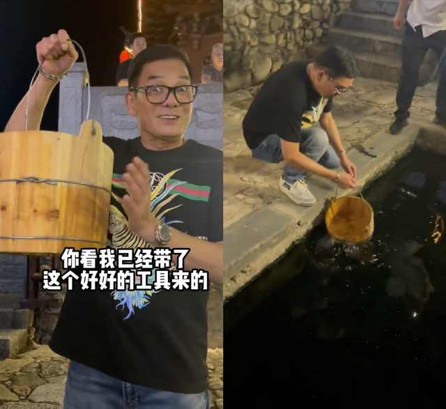 知名港星大讚江西明月山風光好！徒手接溫泉水暢飲想打包帶回香港