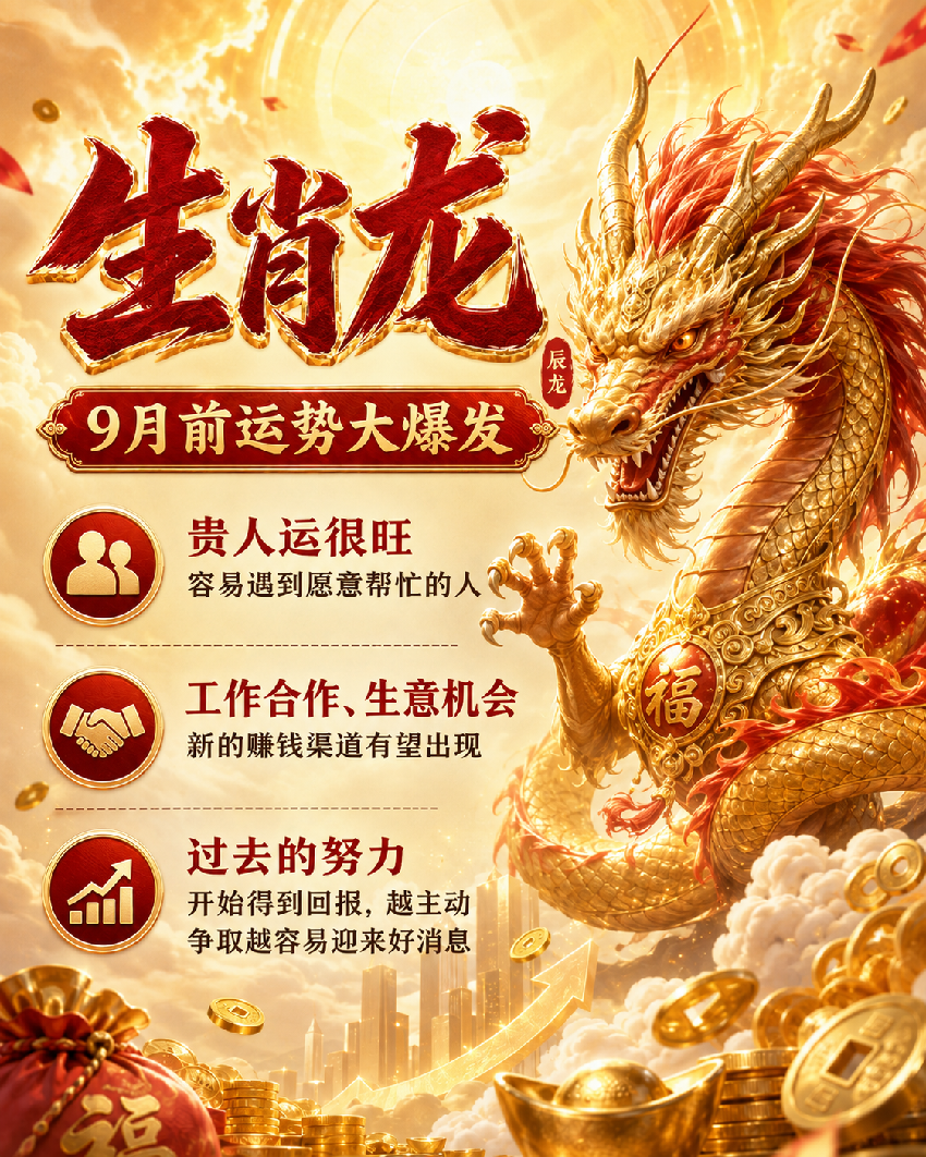 熬出頭了！9月前這幾個生肖強勢翻身，橫財、貴人一起到！