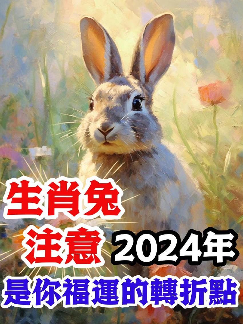 生肖屬兔注意：2024年是你福運的轉折點！