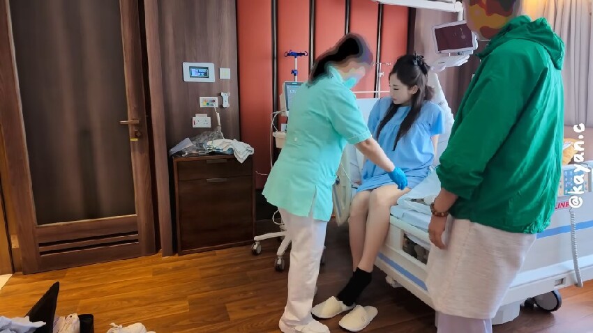 前TVB女星公開剖腹生子過程，奢華產房配客廳廚房，富豪丈夫全程暖心陪產