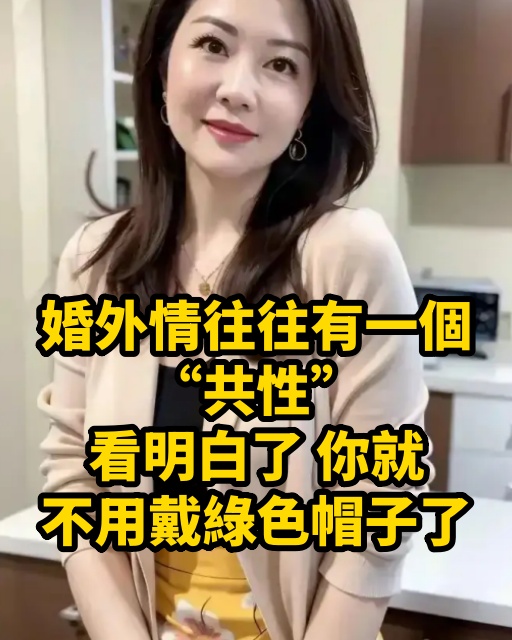 婚外情往往有一個「共性」，看明白了，你就不用戴綠色帽子了