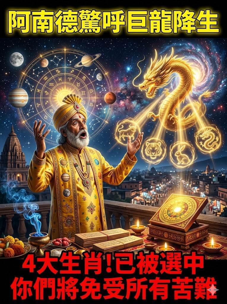 「印度神童」阿南德驚呼：2026巨龍降生！ 4大生肖已被選中，你們將免受一切苦難：好日子要來了！
