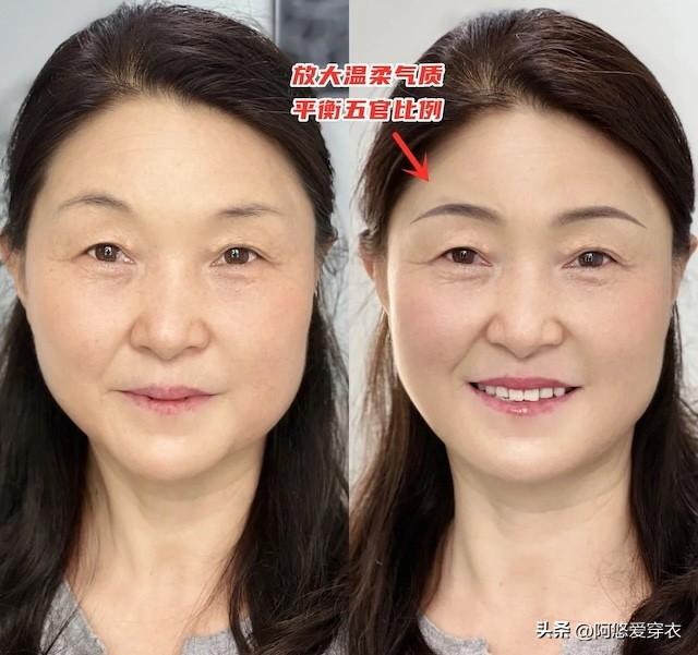 「會化妝」與「不會化妝」的中年女人,看眉毛和口紅就知道差別了