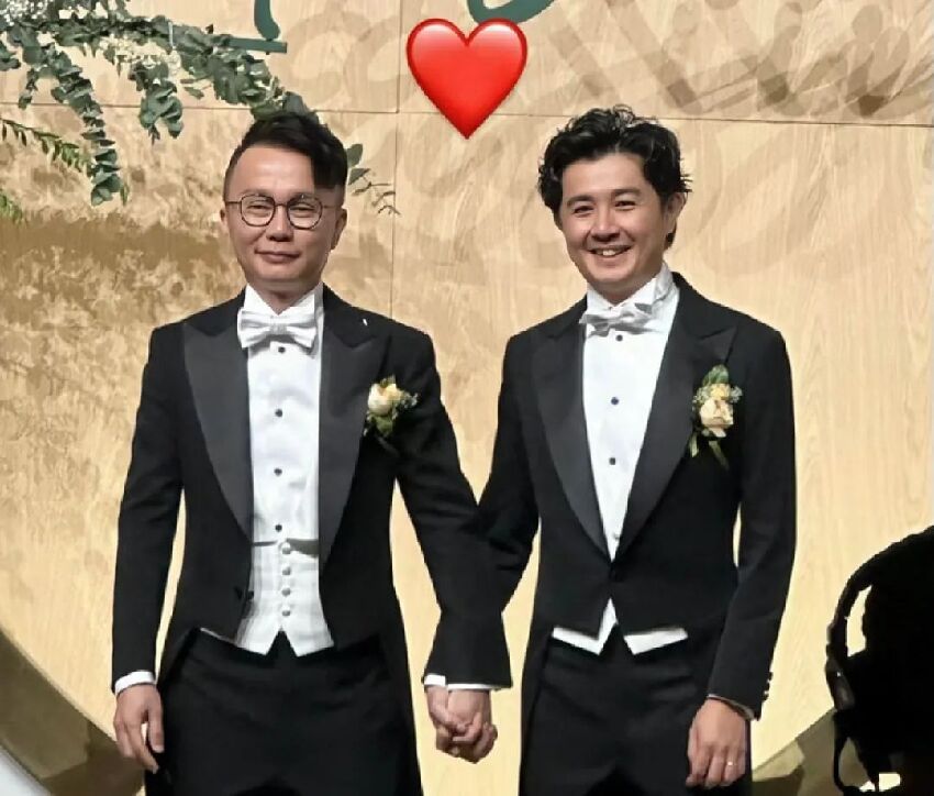 恭喜！香港知名音樂人與同性伴侶大辦婚禮，歌神冒著颱風到場送祝福