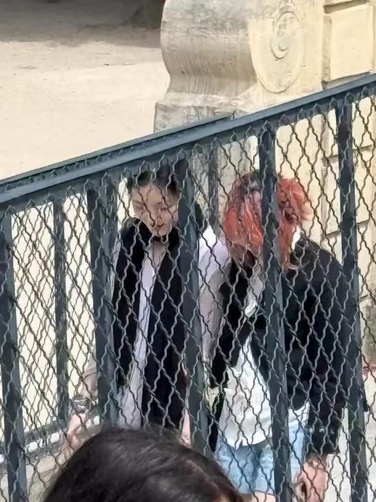 巴黎偶遇李嫣逛公園,20歲的她身高175,體態氣質都很像媽媽王菲