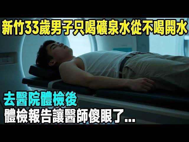 新竹33歲男子只喝礦泉水從不喝開水，去醫院體檢後，體檢報告讓醫師傻眼了...