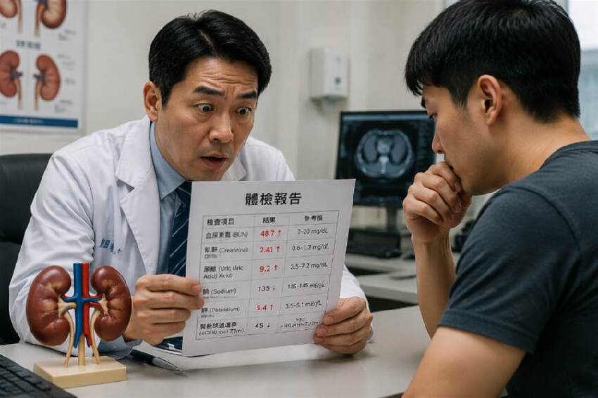 新竹33歲男子只喝礦泉水從不喝開水，去醫院體檢後，體檢報告讓醫師傻眼了...