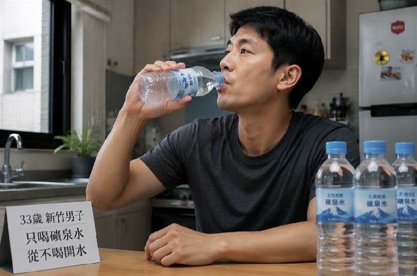 新竹33歲男子只喝礦泉水從不喝開水，去醫院體檢後，體檢報告讓醫師傻眼了...