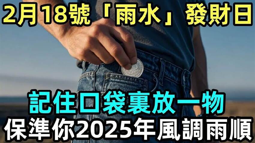 2月18號「雨水」發財日，記住口袋裏放一物，保準你2025年風調雨順！