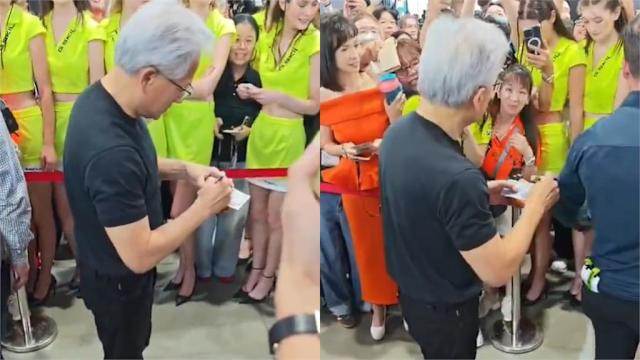 請黃仁勳簽錢包！皮夾「7700元全被抽光」送人，結局超暖心曝