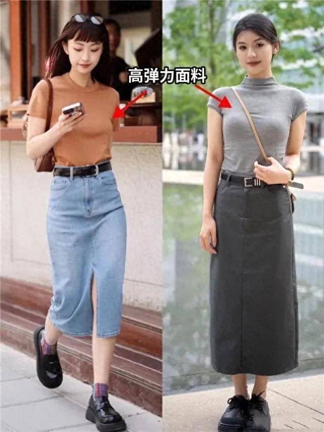 35歲的女人該怎麼搭配T恤?搭配裙子和闊腿褲就夠,遮肉又顯瘦