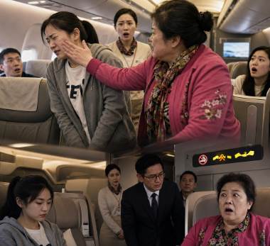 飛機上大媽霸佔清大女學生頭等艙，遭拒後扇2耳光，女孩沒鬧飛機起飛10分鐘後，大媽嚇傻了！