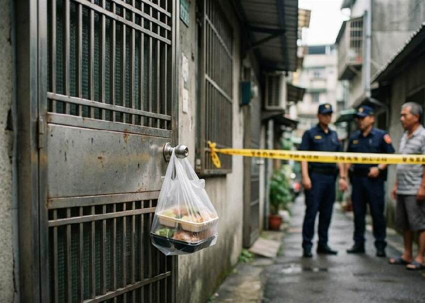 每餐掛門口就走！新北瑞芳92歲嬤便當一直沒動，鄰居察覺異樣報警，員警破門目睹屋內當場嚇呆