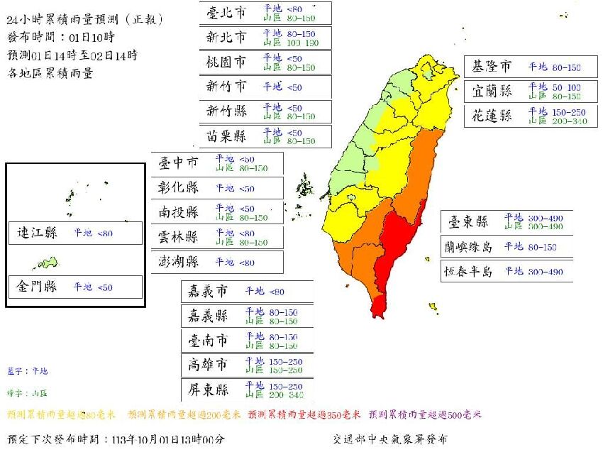 快訊／明日「7縣市達停班課標準」！山陀兒穿台後「恐S型迴轉再撲台」最新路徑曝光