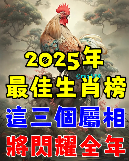 2025年最佳生肖榜：哪三個屬相將閃耀全年