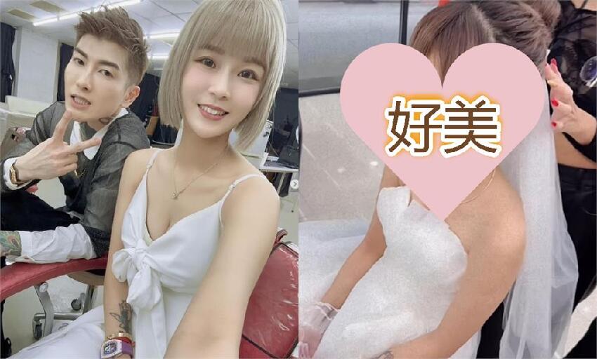 丟丟妹昔喊「八字沒正緣」不願再婚！突披白紗「宣佈結婚」男友認了：很緊張