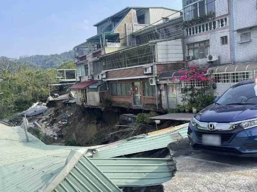 郭台銘台灣6億豪宅，地震受損嚴重，頂樓游泳池變瀑布