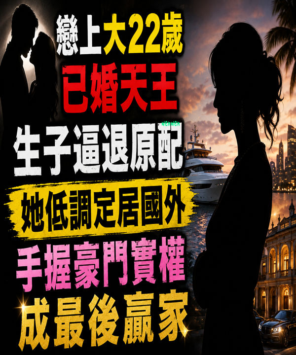 戀上大22歲已婚天王、生子逼退原配！她低調定居國外，手握豪門實權成最後贏家