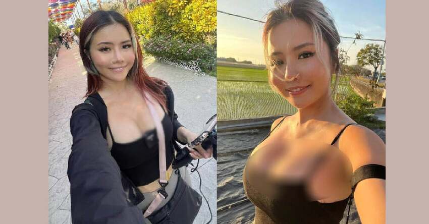 新加坡巨乳網紅高雄被砸蛋 遭揭自導自演送法辦