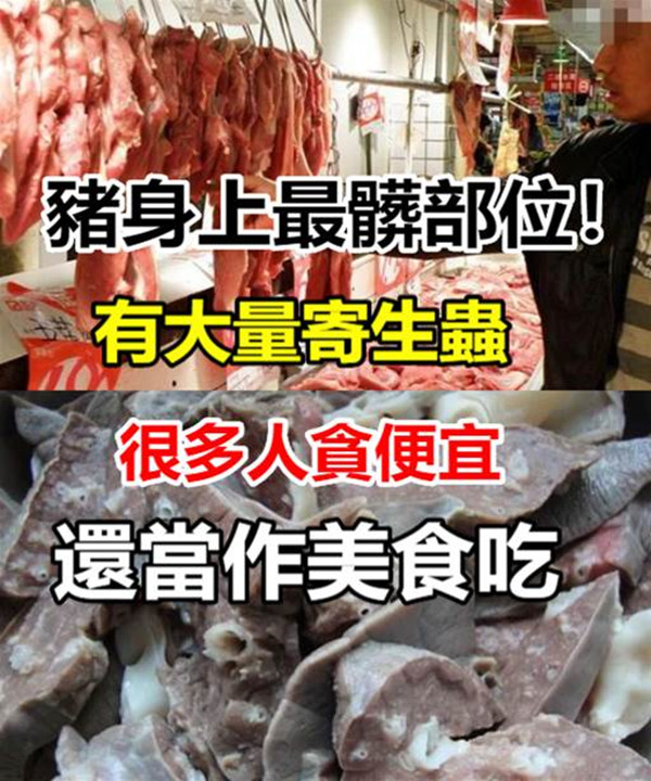 豬身上最髒部位！有大量寄生蟲，很多人貪便宜「還當作美食吃」對健康不利