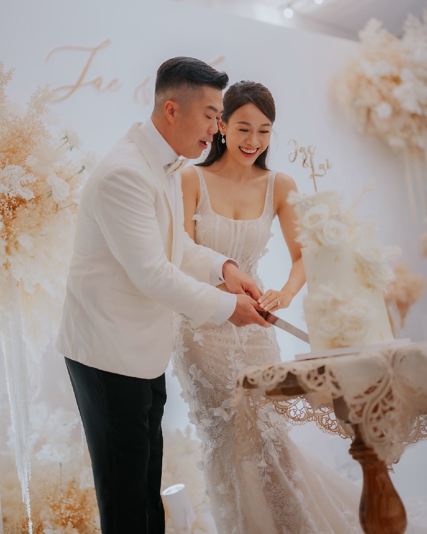 35歲黃心穎懷孕明顯，結婚一年迫切想生娃，和50歲老公很恩愛