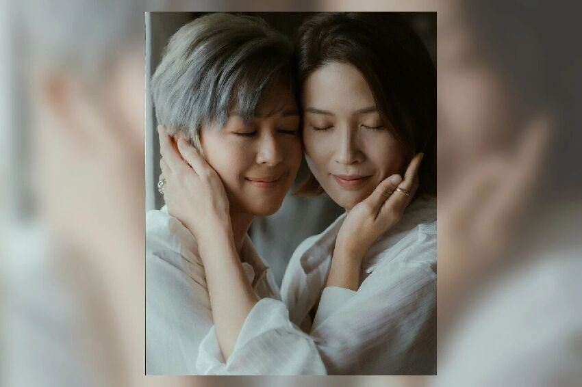 TVB前花旦突貼同性親密照，公開喊「老婆」，曾髮長文真情告白