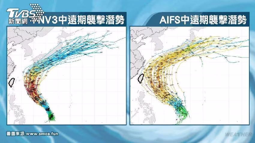 薔蜜颱風「路徑變了」七縣市炸雨，水汽猛衝台灣