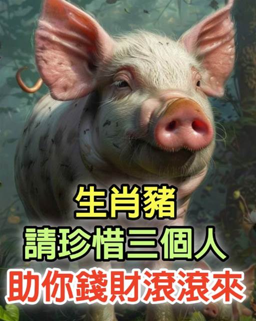生肖豬：請珍惜3個人！1個陪你一輩子「1個令你逢兇化吉」1個助你錢財滾滾來！