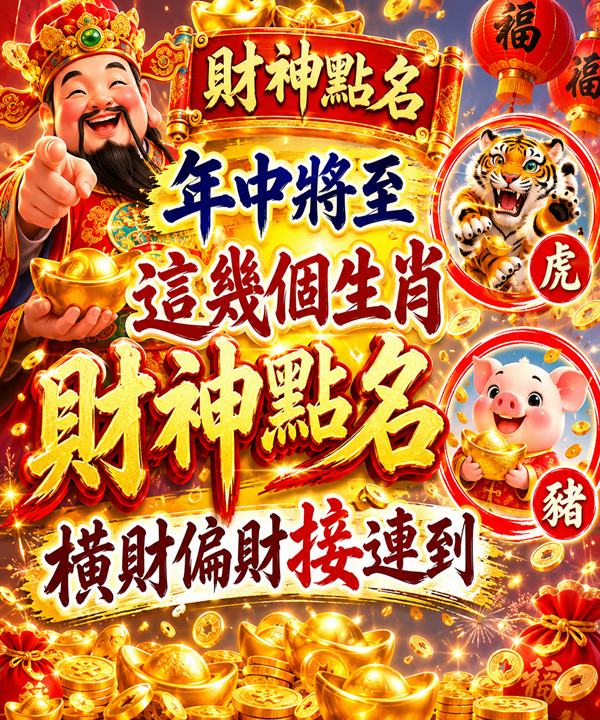 年中將至，這五個生肖，財神點名，橫財偏財接連到
