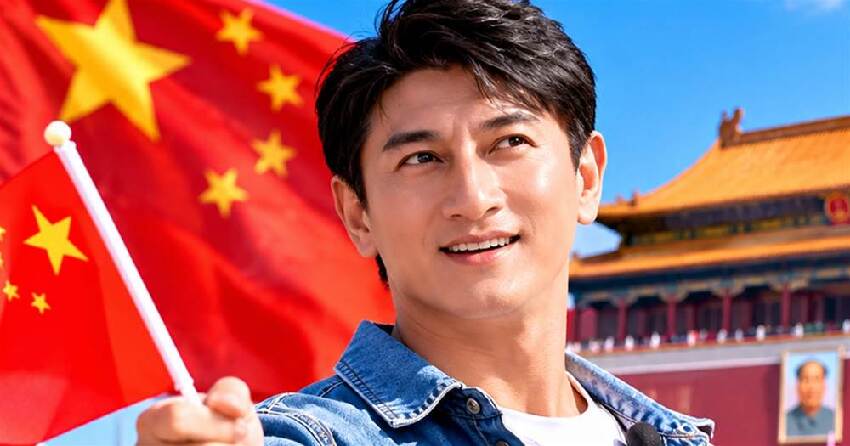 吳奇隆賀中國國慶「天安門前突亮出1物」慘了！驚傳緊急回台灣慘了....