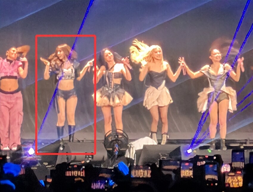 香港偶遇Lisa，素顏臉小背薄薄一片，穿健美褲拜廟卻被蜜桃臀吸引