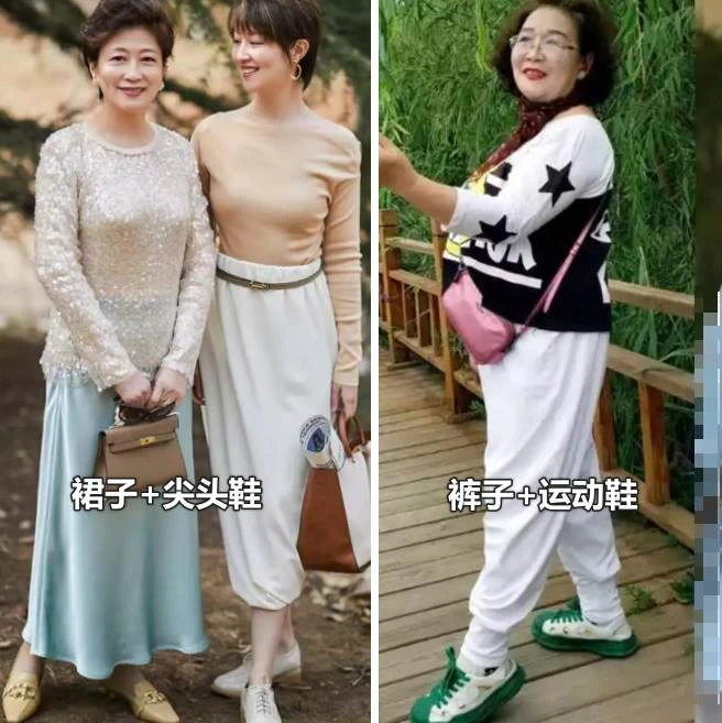 優雅到骨子裡的女人，很少穿褲子+運動鞋，裙子+尖頭鞋更時髦氣質