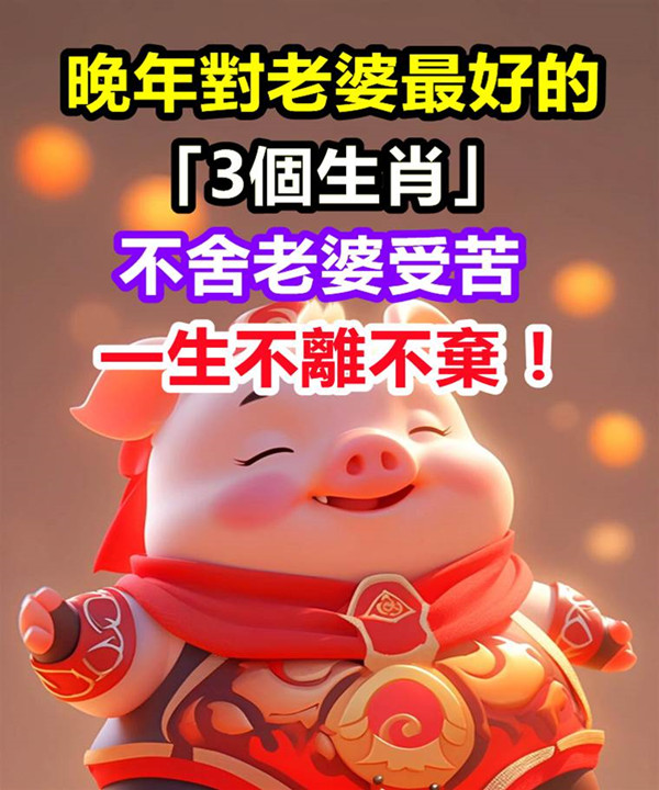 晚年對老婆最好的三個生肖，不捨得老婆受累，一生不離不棄