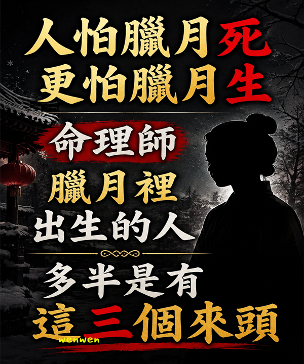 人怕臘月死，更怕臘月生，命理師：臘月裡出生的人，多半是有這三個來頭
