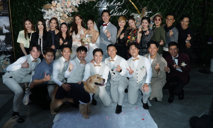 恭喜！TVB男星今日與圈外女友結婚！互相親吻浪漫十足！林夏薇、湯盈盈等現身