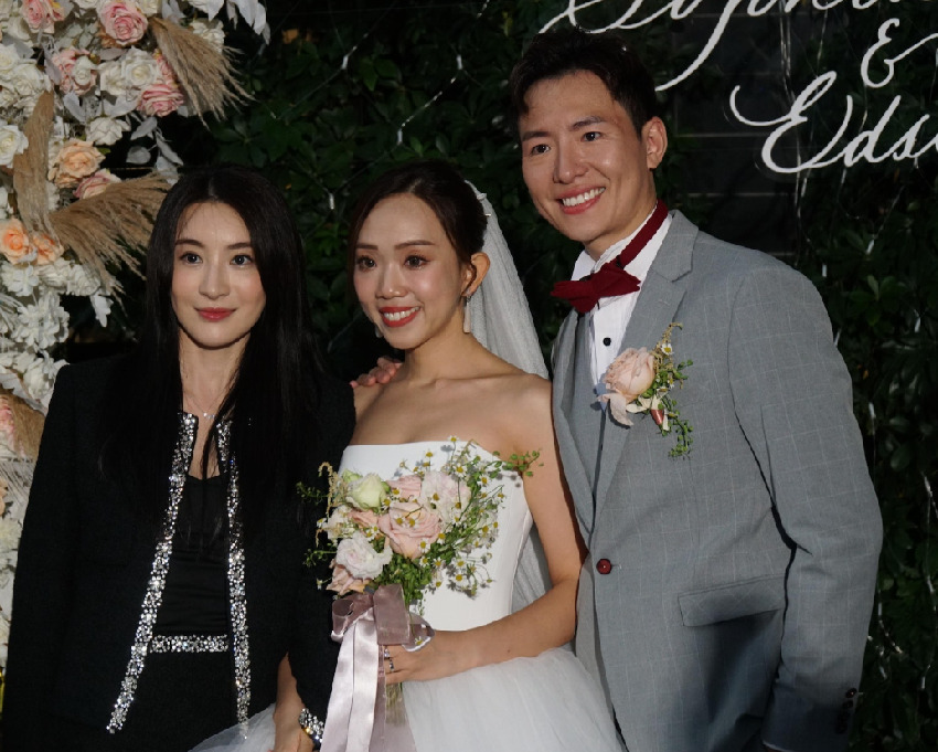 恭喜！TVB男星今日與圈外女友結婚！互相親吻浪漫十足！林夏薇、湯盈盈等現身